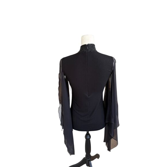 Grayse Kelly And Marie Gray Whimsy Goth Punk Sheer Sequin Witchy Designer Top XS - Picture 5 of 14